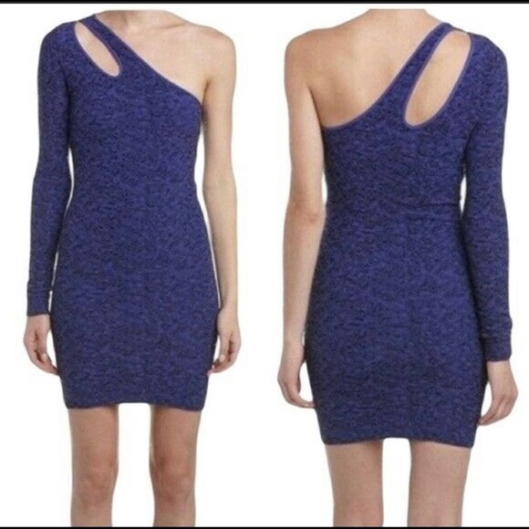 BCBGeneration Periblue One Shoulder Dress Size M/L - Picture 2 of 16
